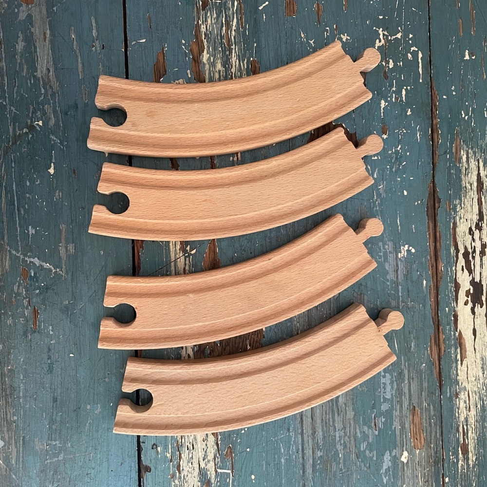 Brio Wooden Train Track Curved Pieces